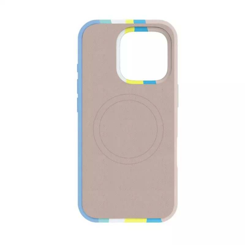 Evelatus Apple iPhone 16 Pro Max Wielokolorowe Silikonowe Etui z MagSafe Beige Cream
