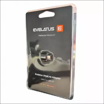 Evelatus UltraLink OTG Adapter USB-C na USB 3.0 5V 3A 5 Gbps Czarny