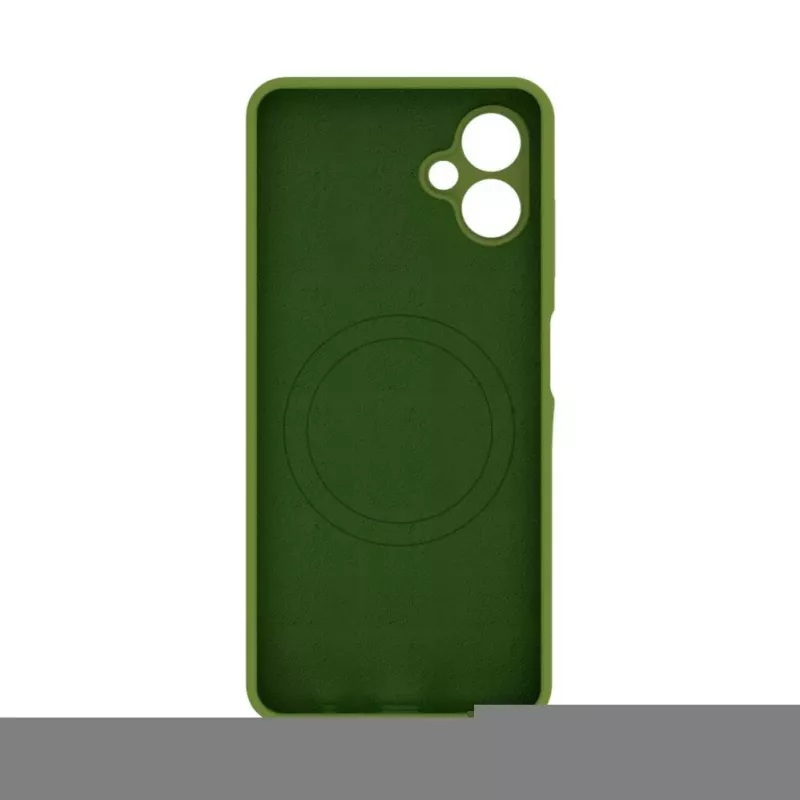 Evelatus Samsung Galaxy A06 5G Premium Magnetic Soft Touch Silicone Case Army Green