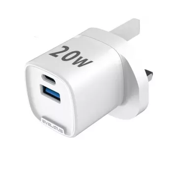 Evelatus QuickVolt Adapter 20W UK/HK Biały