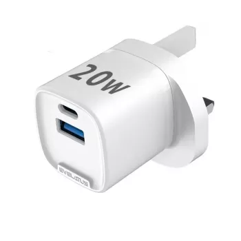 Evelatus QuickVolt Adapter 20W UK/HK Biały