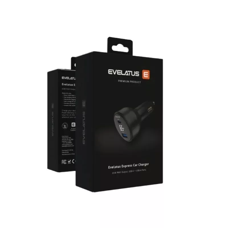 EVELATUS Express Car Charger 65W Black