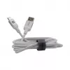 Evelatus USB-A do USB-C Kabel 2M Aluminiowa Obudowa Pleciony Biały