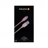 Evelatus USB-A do USB-C Kabel 2M Pleciony Nylon Aluminiowa Obudowa Różowy