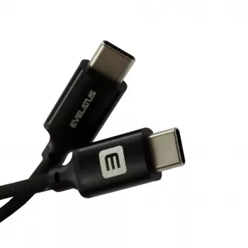 Evelatus E-Mag Power 60W USB-C do USB-C Kabel Magnetyczny 1.2m Czarny
