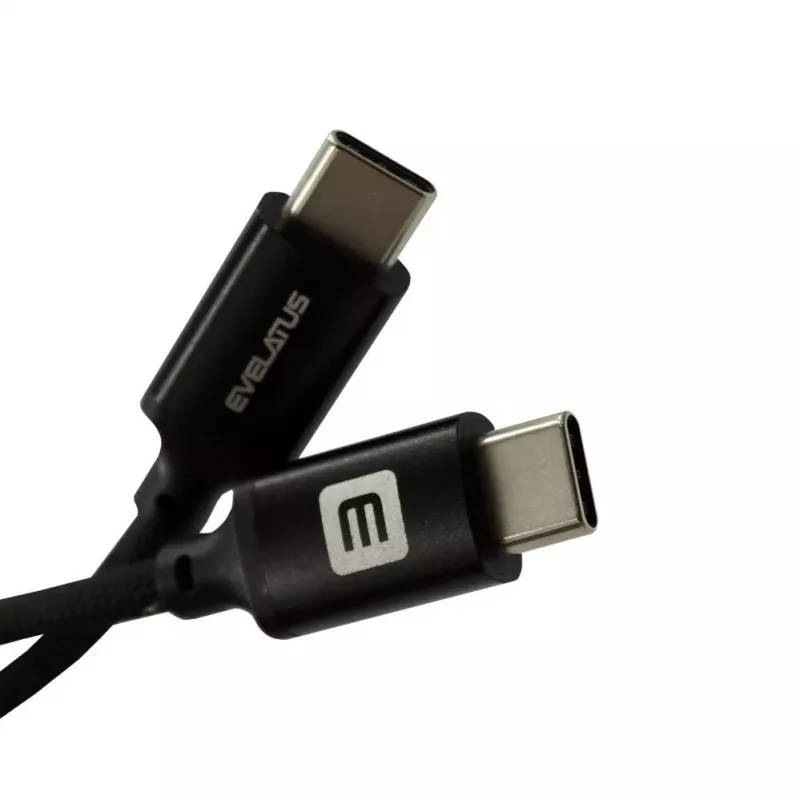 Evelatus E-Mag Power 60W USB-C do USB-C Kabel Magnetyczny 1.2m Czarny