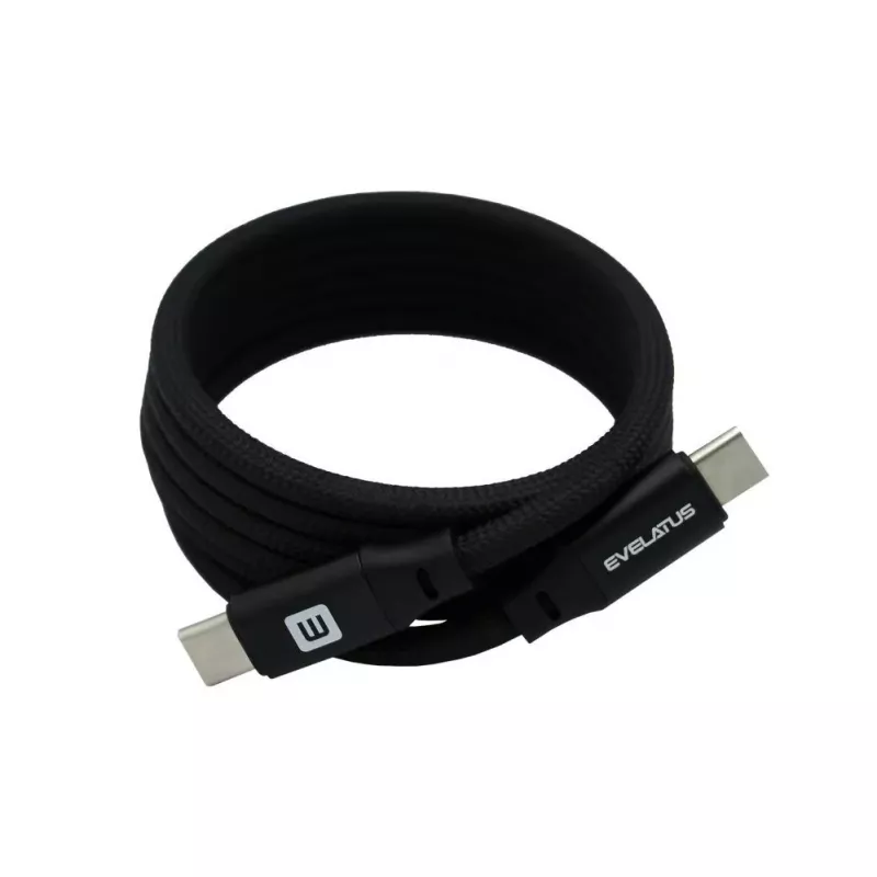 Evelatus E-Mag Power 60W USB-C do USB-C Kabel Magnetyczny 1.2m Czarny