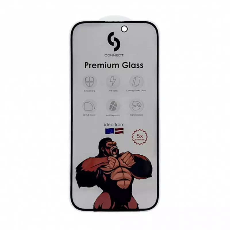 Connect Samsung Galaxy S24 FE Privacy 3D Corning Gorilla Glass 5X Strong Black