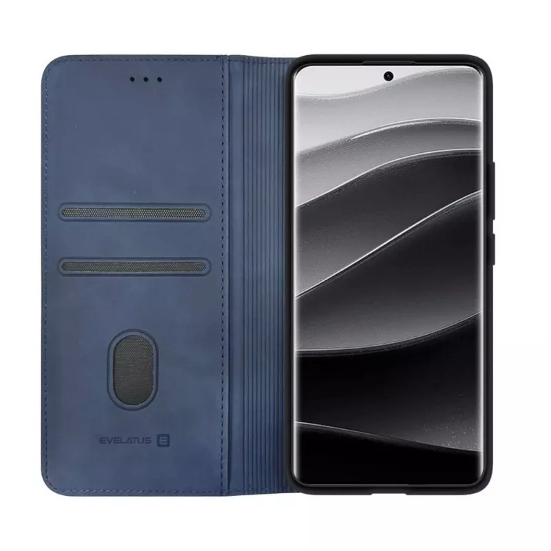Evelatus Xiaomi Redmi Note 14 Pro Plus Book Case Dark Blue