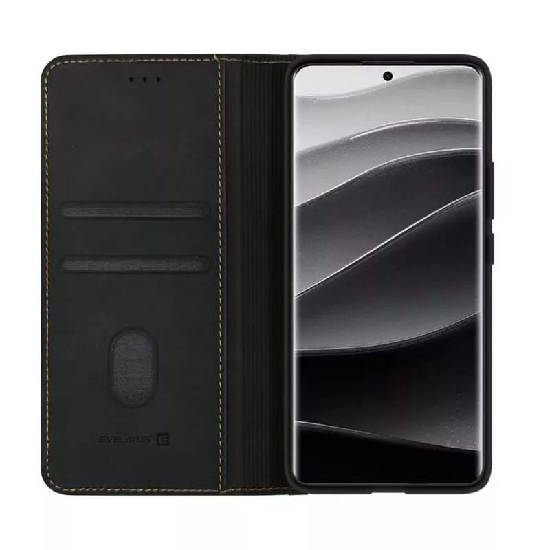 Evelatus Xiaomi Redmi Note 14 Pro Plus Book Case Czarny