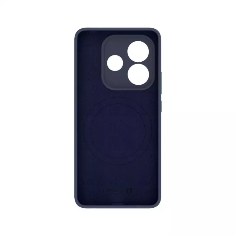 Evelatus Xiaomi Redmi Note 14 Premium Magnetic Soft Touch Silicone Case Dark Blue
