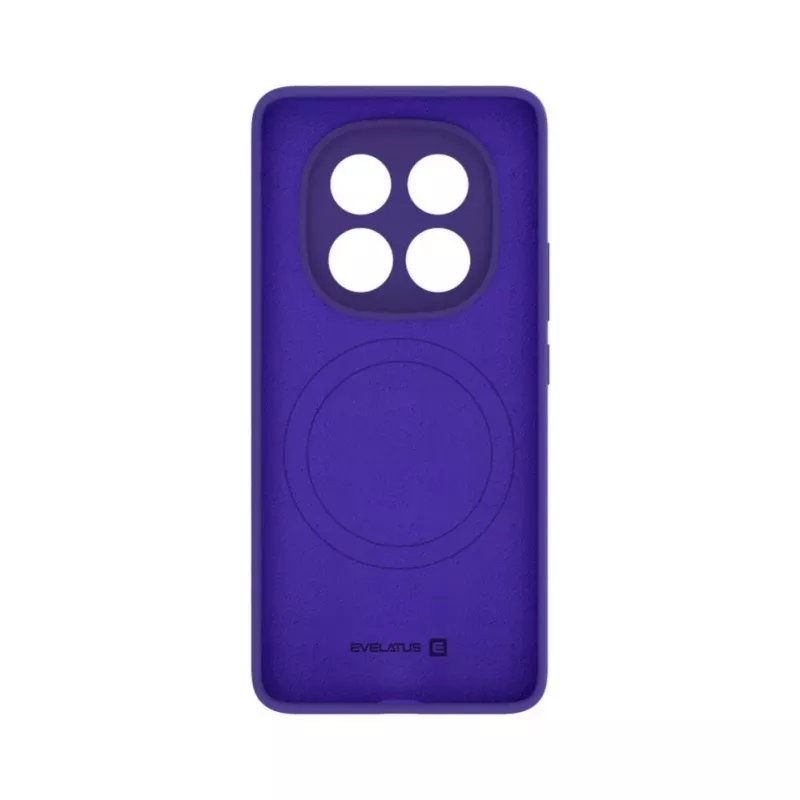 Evelatus Xiaomi Redmi Note 14 Pro 4G / Poco X7 Premium Magnetic Soft Touch Silicone Case Purple