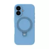 Evelatus Apple iPhone 16 Premium MagSafe z Uchwytem Soft Touch Silikonowe Etui Niebieskie