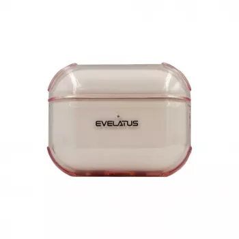 Evelatus Apple AirPods 4 TPU Protective Case Transparent Pink