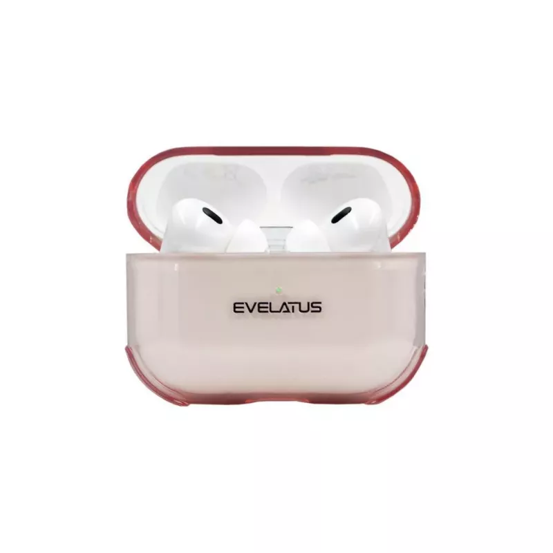 Evelatus Apple AirPods Pro TPU Protective Case Transparent Pink