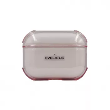 Evelatus Apple AirPods Pro TPU Protective Case Transparent Pink