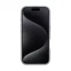Evelatus Apple iPhone 16 Pro Max Premium MagSafe z podstawką, silikonowe etui Soft Touch, srebrny