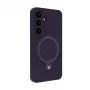 Evelatus Samsung Galaxy S25 Premium Magnetic z Uchwytem i Podpórką, Silikonowa Etui Soft Touch, Fioletowy