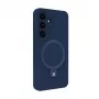 Evelatus Samsung Galaxy S25 Premium Magnetic z Uchwytem i Stojakiem, Silikonowa Etui Soft Touch, Kolor Midnight Blue