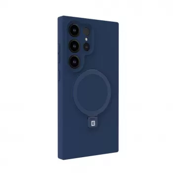 Evelatus Samsung Galaxy S25 Ultra Premium Magnetic with Stand Soft Touch Silicone Case Midnight Blue