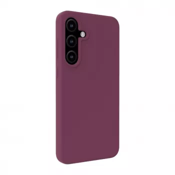 Evelatus Samsung Galaxy S25 Premium Magnetic Soft Touch Silicone Case Maroon