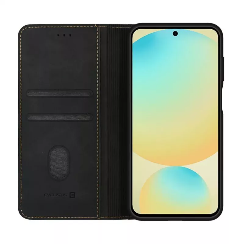 Evelatus Samsung Galaxy S25 Ultra Book Case Black