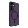 Evelatus Samsung Galaxy S25 Hybrid Case with Magnetic PC+TPU Purple