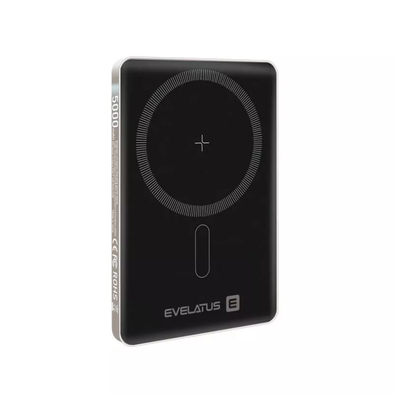 Evelatus PD20W 5000mAh Power Bank MagLink Elite z ładowaniem bezprzewodowym Szary
