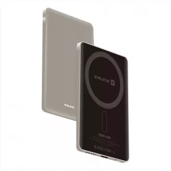 Evelatus PD20W 5000mAh Power Bank MagLink Elite z ładowaniem bezprzewodowym Szary