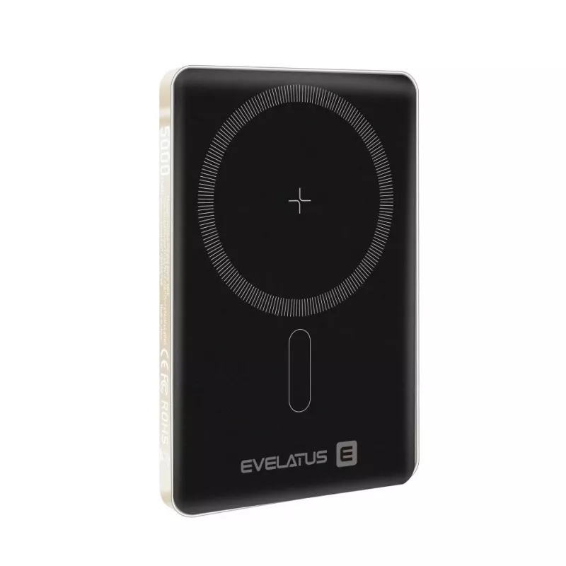 Evelatus PD20W 5000mAh Power Bank MagLink Elite z ładowaniem bezprzewodowym Złoty