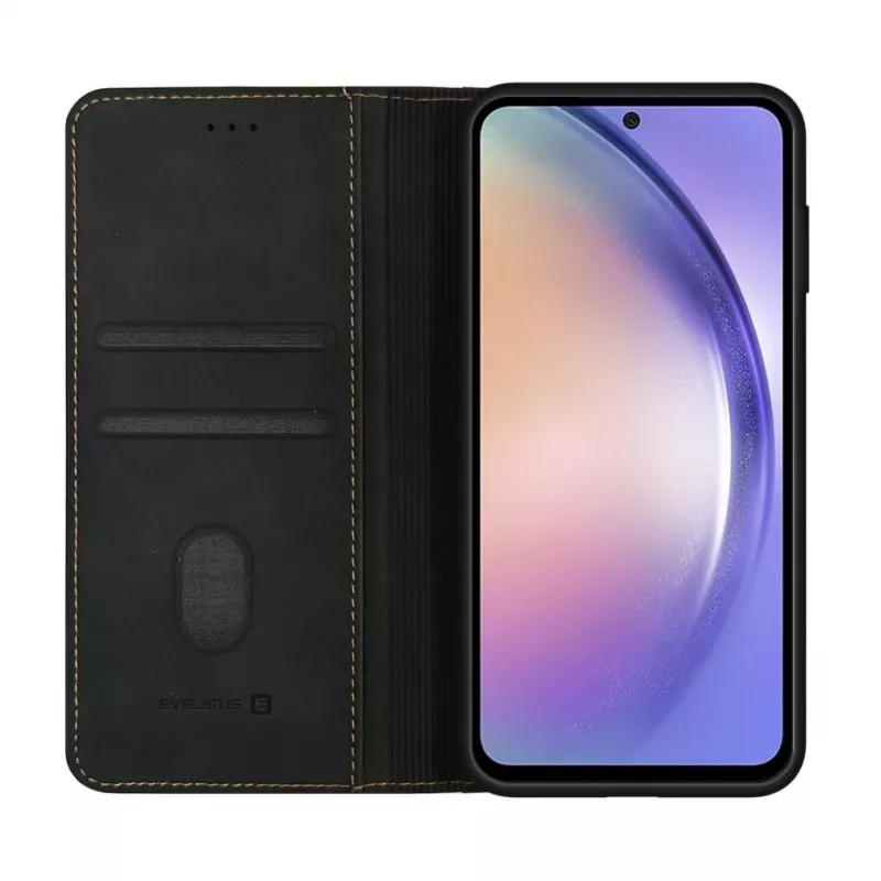 Evelatus Samsung Galaxy A54 Book Case Folio Black