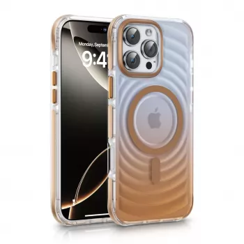 Evelatus Apple iPhone 15 EchoWave Clear MagSafe Gold