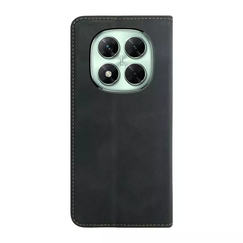 Evelatus Book Case Folio do Xiaomi Redmi Note 14 Pro 4G / Poco X7, Czarny, Skóra PU