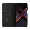 Evelatus Book Case Folio do Xiaomi Redmi Note 14 Pro 4G / Poco X7, Czarny, Skóra PU