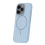 iLike Apple iPhone 16 Pro Max Soft Touch Silicone Case With Magnetic Light Blue