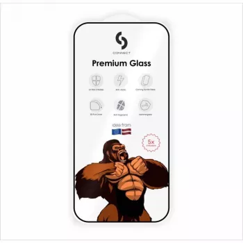 Connect Xiaomi 15 Ultra 2.5D Full Cover Japan Glue Glass Anti-Static Stronger Black