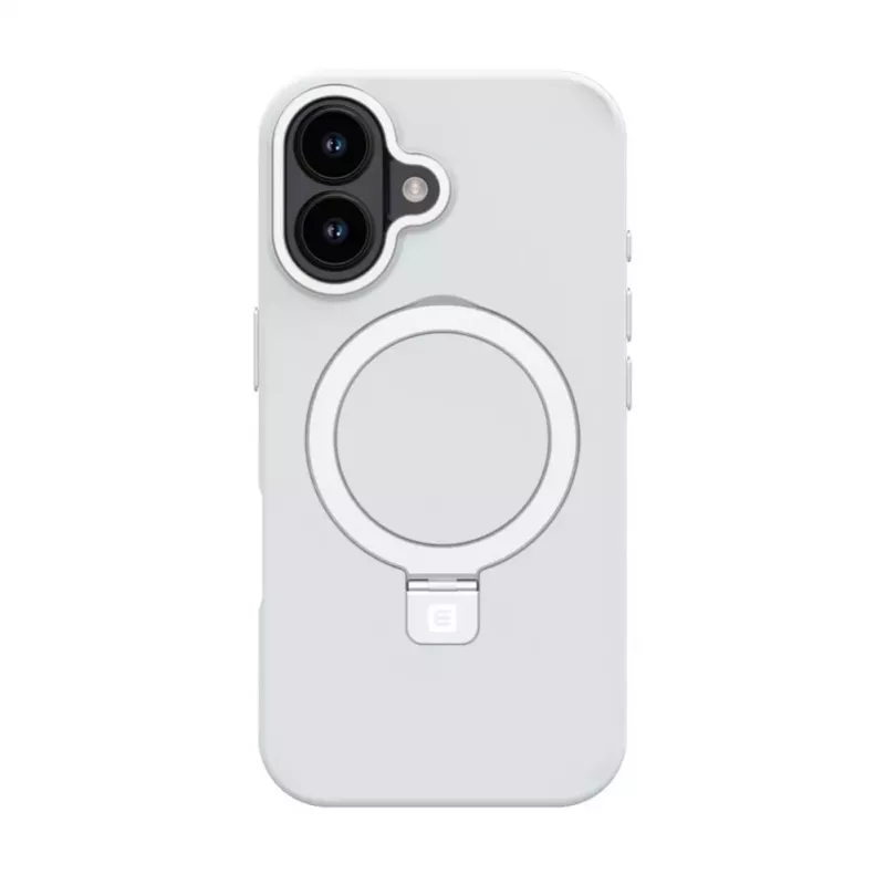 EVELATUS Apple iPhone 17 Shield Case With MagSafe & Stand Matte Silver