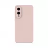 Evelatus Samsung Galaxy S25 Edge Premium Magnetic Soft Touch Silicone Case Pink Sand