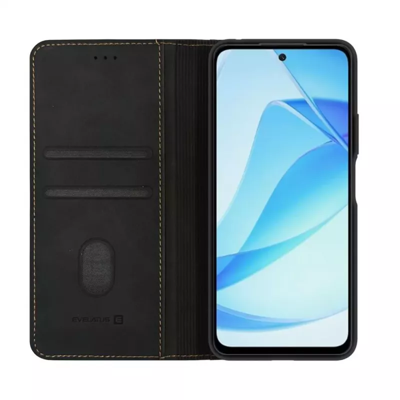 Evelatus Xiaomi Redmi 12 4G Book Case Folio Black