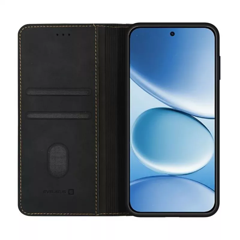 Evelatus Xiaomi Redmi Note 15 Pro Plus 5G Book Case Folio Black