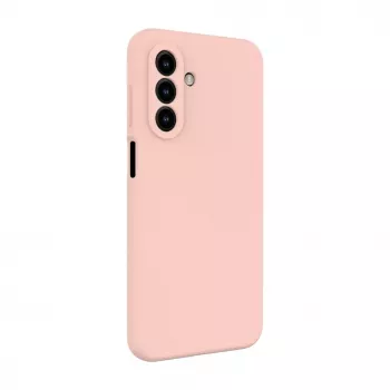 Evelatus Samsung Galaxy A17 Premium Magnetic Soft Touch Silicone Case Pink Sand
