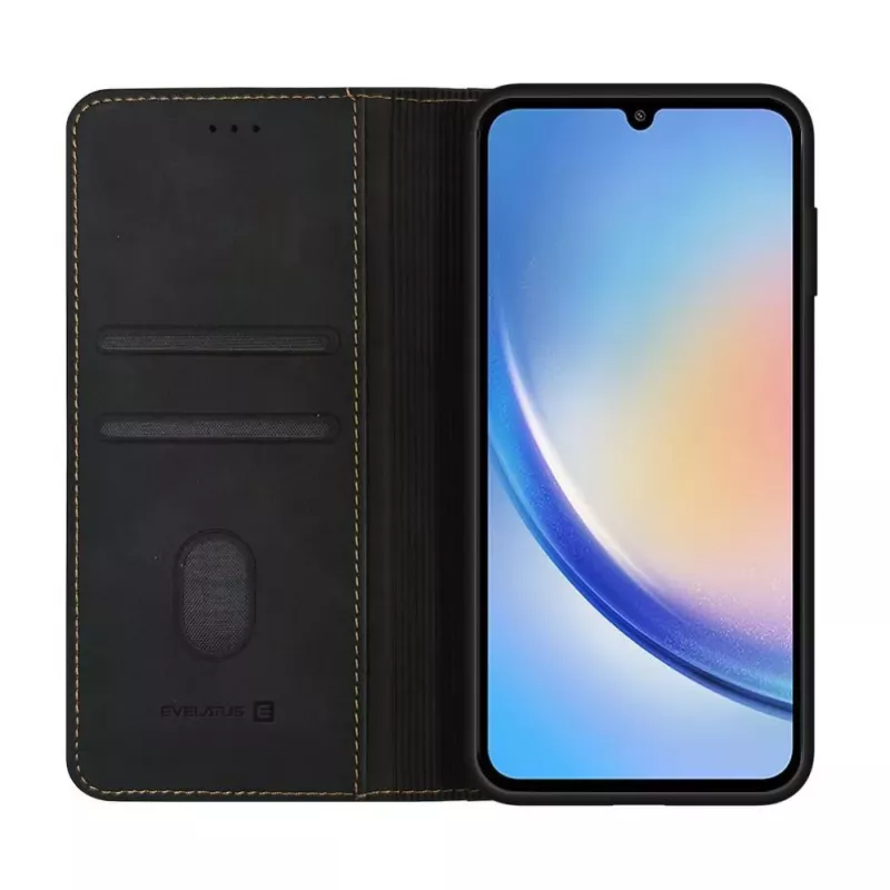 Evelatus Samsung Galaxy A34 Book Case Black