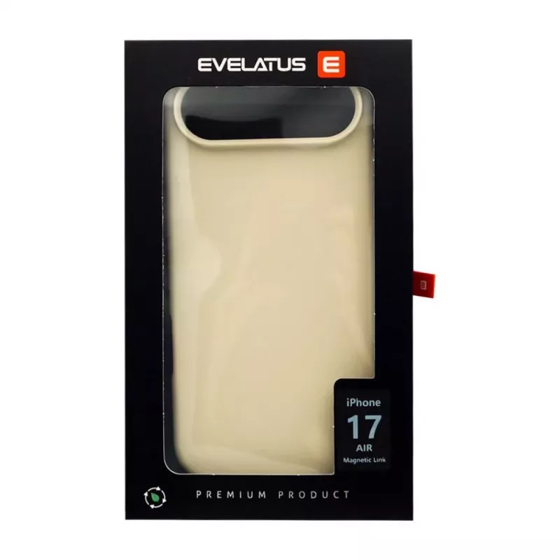 Evelatus Apple iPhone 17 Air Premium MagSafe Soft Touch Silicone Case Light Gold