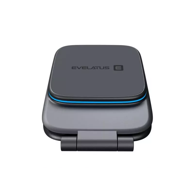 Evelatus MagSafe Qi Wireless Charging Magnet Mount for Car Screen/Dashboard, Laptop, Tablet, Monitor - Black