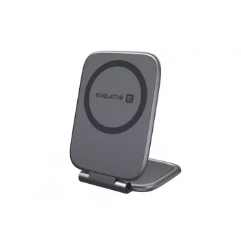 Uchwyt magnetyczny Evelatus MagSafe (bez ładowania) do deski rozdzielczej samochodu, laptopa, tabletu, monitora, czarny