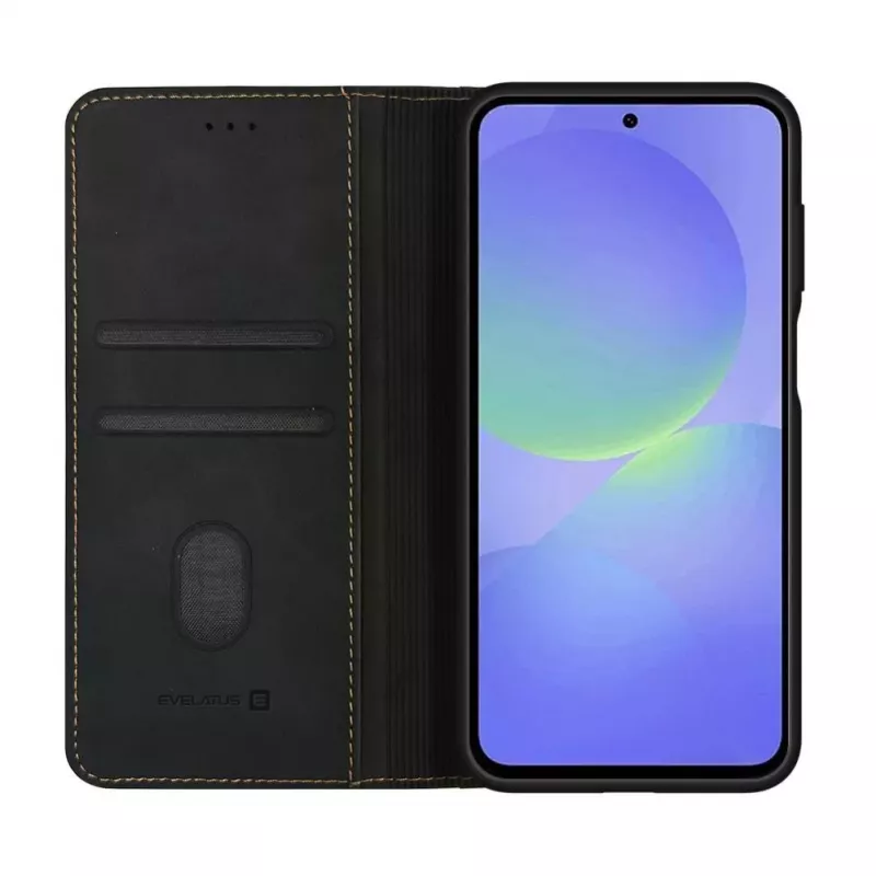 Evelatus Samsung Galaxy A37 Book Case Black