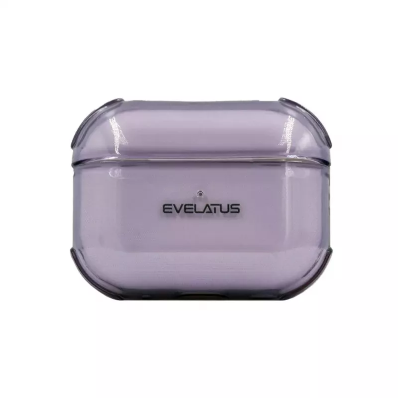 Evelatus Apple AirPods Pro TPU Protective Case Transparent Purple