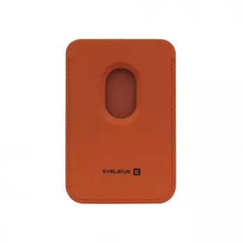 Evelatus Universal PU Leather Wallet with MagSafe Orange