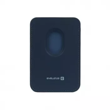 Evelatus Universal PU Leather Wallet with MagSafe Dark Blue