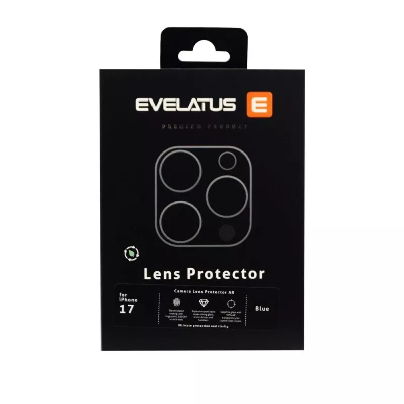 Evelatus Apple iPhone 17 Full Body Camera Lens Protection Premium Blue